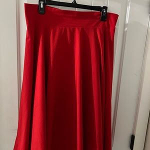 Twirly red skirt! Totally obsessed with!!